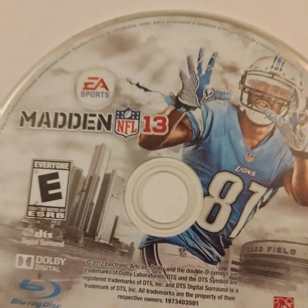 Madden NFL 13 PS3 Game Disc EA Sports Play Station